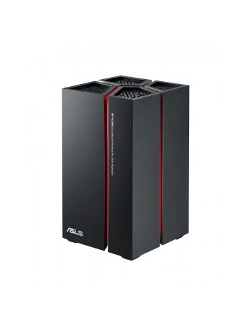 ASUS RP-AC68U wireless router Dual-band (2.4 GHz / 5 GHz) Gigabit Ethernet Black,Red