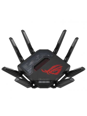 ASUS ROG Rapture GT-BE98 wireless router 10 Gigabit Ethernet Quad-band (2.4 GHz / 5 GHz-1 / 5 GHz-2 / 6 GHz) Black