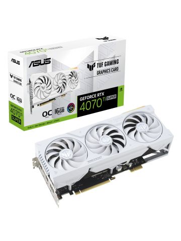 ASUS TUF Gaming TUF-RTX4070TIS-O16G-BTF-WHITE NVIDIA GeForce RTX 4070 Ti SUPER 16 GB GDDR6X