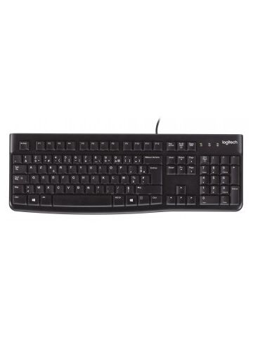 Logitech K120 keyboard USB AZERTY Belgian Black