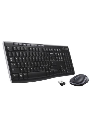 Logitech Wireless Combo MK270 keyboard Mouse included RF Wireless QWERTY US International Black, Silver