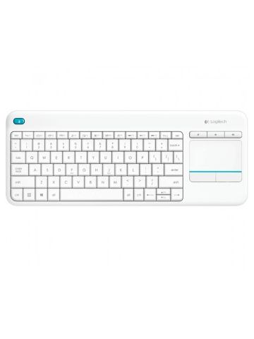 Logitech K400 Plus keyboard RF Wireless QWERTZ German White