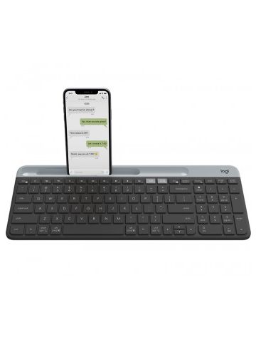 Logitech K580 keyboard RF Wireless + Bluetooth Danish,Finnish,Norwegian,Swedish Graphite