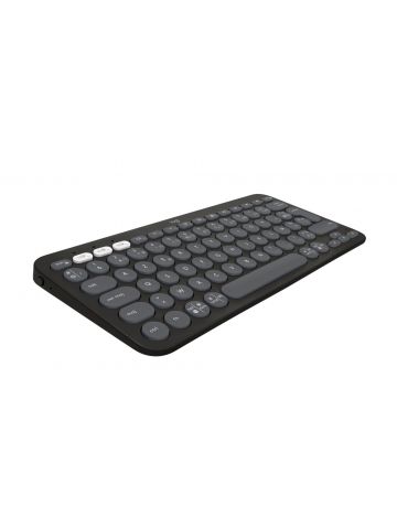 Logitech Pebble Keys 2 K380s keyboard Universal RF Wireless + Bluetooth QWERTY US International Graphite