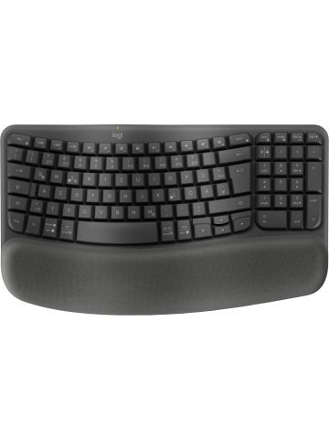 Logitech Wave Keys for Business keyboard Office RF Wireless + Bluetooth QWERTZ German Graphite