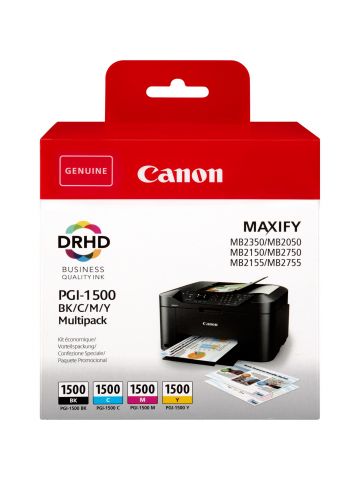 Canon 9218B005/PGI-1500BKCMY Ink cartridge multi pack Bk,C,M,Y 12,4ml + 3x4,5ml Pack=4 for Canon MB 2050