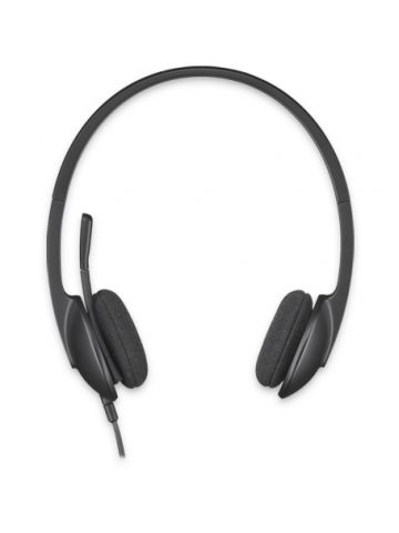 Logitech H340 USB Computer Headset Wired Head-band Office/Call center Black