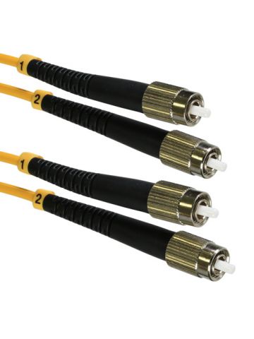 Cablenet 1m OS2 9/125 FC-FC Duplex Yellow LSOH Fibre Patch Lead