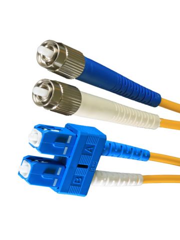 Cablenet 5m OS2 9/125 FC-SC Duplex Yellow LSOH Fibre Patch Lead