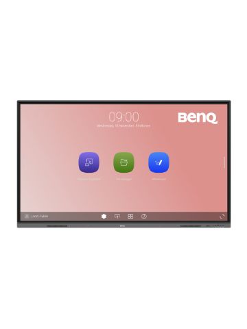 BenQ RE7503 Interactive flat panel 190.5 cm (75") LED 400 cd/mÂ² 4K Ultra HD Black Touchscreen Built