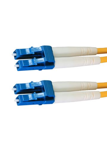 Cablenet 0.3m OS2 9/125 LC-LC Duplex Yellow LSOH Fibre Patch Lead