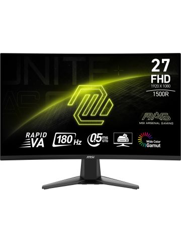 MSI MAG 27C6F computer monitor 68.6 cm (27") 1920 x 1080 pixels Full HD LCD Black