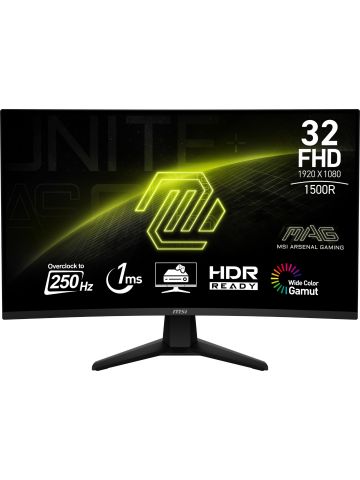 MSI MAG 32C6X computer monitor 80 cm (31.5") 1920 x 1080 pixels Full HD Black