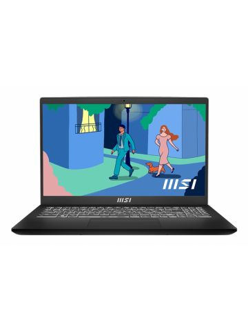 MSI Modern 15 B12M-027UK Intel® Core™ i5 i5-1235U Laptop 39.6 cm (15.6") Full HD 8 GB DDR4-SDRAM 512 GB SSD Wi-Fi 6 (802.11ax) Windows 11 Home Black