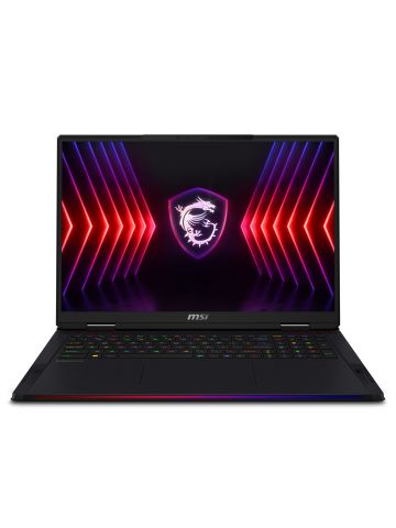 MSI Raider 18 HX A14VHG-062UK Intel® Core™ i9 i9-14900HX Laptop 45.7 cm (18") WQUXGA 32 GB DDR5-SDRAM 2 TB SSD NVIDIA GeForce RTX 4080 Wi-Fi 7 (802.11be) Windows 11 Pro Black