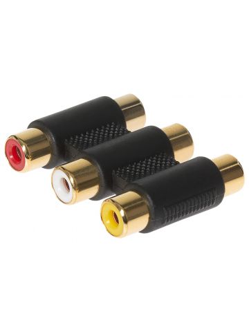 Maplin A30XF cable gender changer RCA Black, Gold