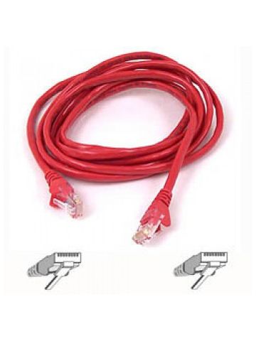 Belkin Cable patch CAT5 RJ45 snagless 1m red networking cable