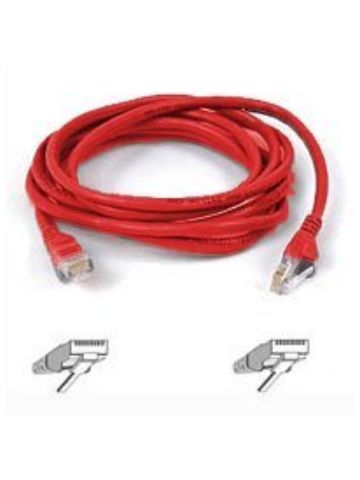 Belkin Patch cable - RJ-45(M) - RJ-45(M) - 2m ( CAT 5 ) 10/100/1000Base-T - red networking cable
