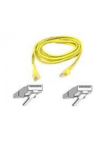 Belkin Patch cable - RJ-45(M) - RJ-45(M) - 2m ( CAT 5e ) 10/100Base-T - yellow networking cable