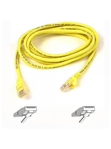 Belkin Patch Cable CAT5 RJ45 snagl yellow 5m networking cable