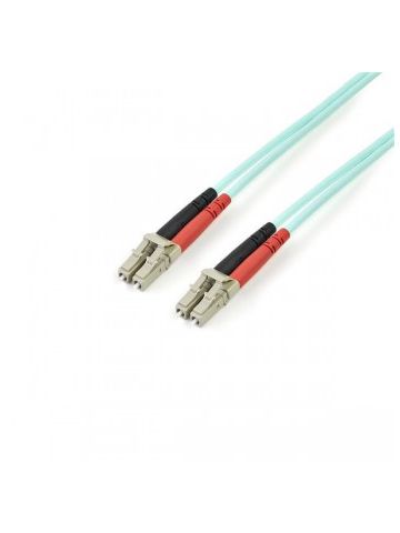 StarTech.com Fiber Optic Cable - 10 Gb Aqua - Multimode Duplex 50/125 - LSZH - LC/LC - 3 m