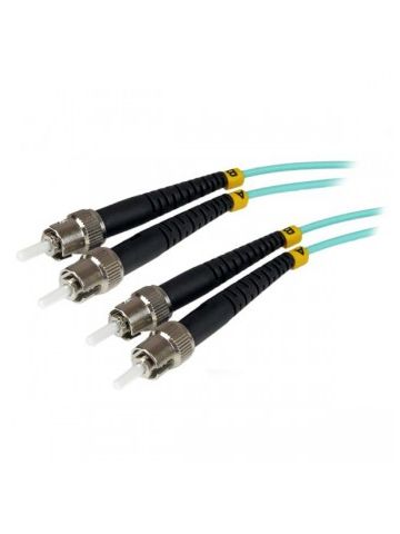 StarTech.com Fiber Optic Cable - 10 Gb Aqua - Multimode Duplex 50/125 - LSZH - ST/ST - 1 m