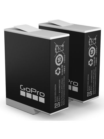 GoPro Enduro Rechargeable Battery 2-pack HERO12, HERO11, HERO10 & HERO9 Black