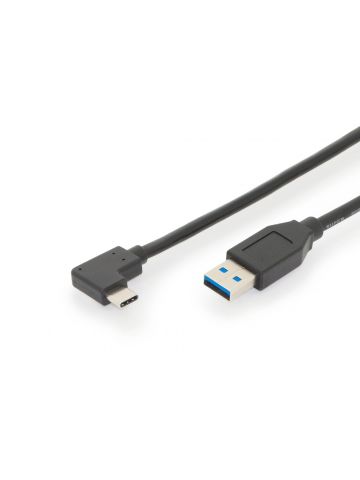 Digitus USB Type-C™ connection cable, Gen2, Type-C™ 90° to A