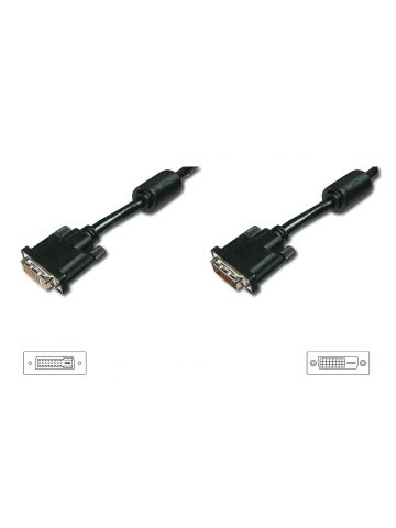 Digitus AK-320200-050-S DVI cable 5 m DVI-D Black