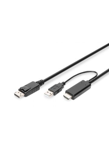 Digitus 4K HDMI Adapter Cable - HDMI to DisplayPort