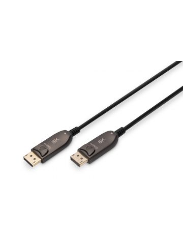 Digitus DisplayPort AOC Hybrid Fiber Optic Cable, UHD 8K, 15 m