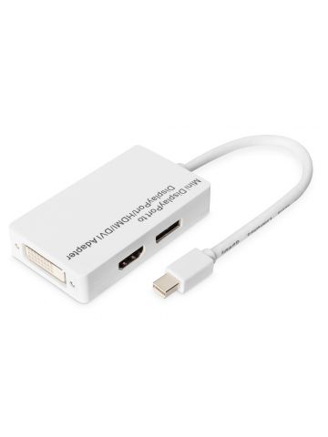 Digitus Mini DisplayPort Adapter - DisplayPort, HDMI + DVI