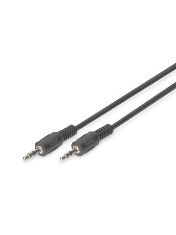 Digitus 3.5mm M/M, 1.5 m audio cable Black