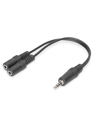 Digitus Audio Headset Adapter / Converter, 3.5 mm stereo (4-Pin)