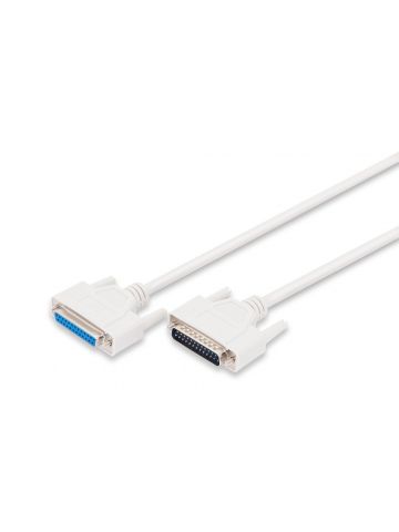 Digitus Datatransfer extension cable, D-Sub25/M - D-Sub25/F