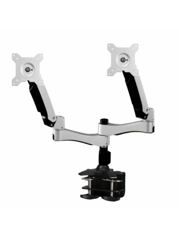 Amer Mounts AMR2AC monitor mount / stand 61 cm (24") Black, Silver Desk