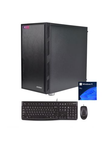 LOGIX Intel Core i3 12th Gen Quad Core 8GB RAM with 500GB SSD Wireless Business Desktop PC with Windows 11 Pro & Keyboard & Mouse