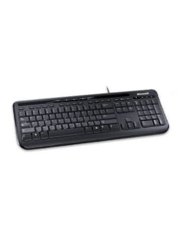 Microsoft Wired 600, Black keyboard USB QWERTY UK International