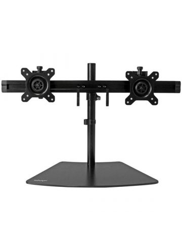 StarTech.com Dual-Monitor Stand - Horizontal - Black