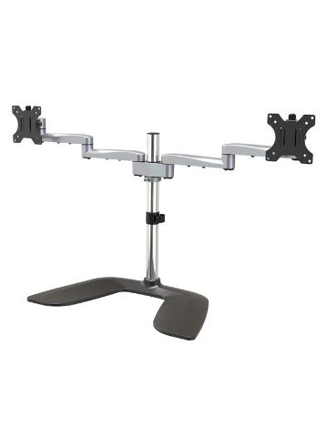 StarTech.com Dual Monitor Stand - Ergonomic Desktop Monitor Stand for up to 32" VESA Displays - Free