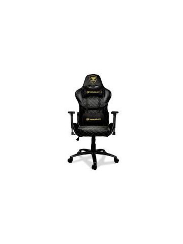 COUGAR GAMING Armor One Royal Gaming Chair Black with Gold Trim