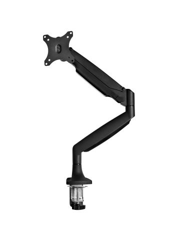 StarTech.com Desk Mount Monitor Arm - Heavy Duty Ergonomic VESA Monitor Arm - Single 9kg Display - Full Motion, Height Adjustable, Articulating - Aluminum - C-Clamp/Grommet- Black