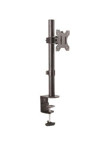 StarTech.com Single Monitor Desk Mount - Single Screen Heavy Duty Pole Mount for up to 8kg VESA Compatible Displays - Ergonomic Height Adjustable Monitor Arm Mount - Desk Clamp/Grommet