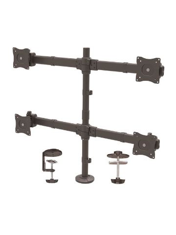 StarTech.com Desk Mount Quad Monitor Arm - Ergonomic VESA 4 Monitor Mount 2x2 up to 27" - Articulati