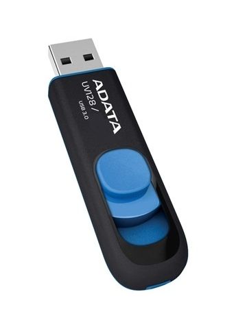 ADATA 64GB DashDrive UV128 USB flash drive USB Type-A 3.2 Gen 1 (3.1 Gen 1) Black, Blue