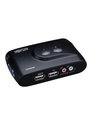 Tripp Lite 2-Port Compact USB KVM Switch w/Audio and Cable