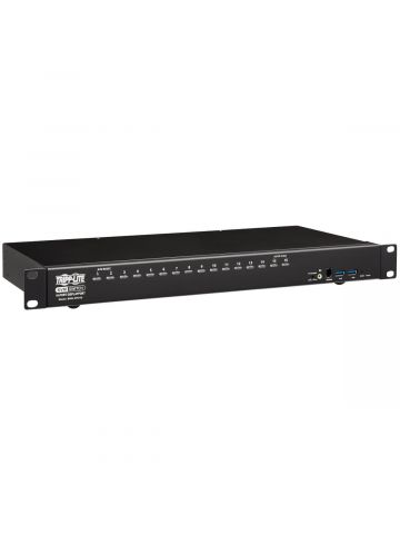 Tripp Lite B024-DPU16 16-Port DisplayPort/USB KVM Switch with Audio/Video and USB Peripheral Sharing, 4K 60 Hz, 1U Rack-Mount