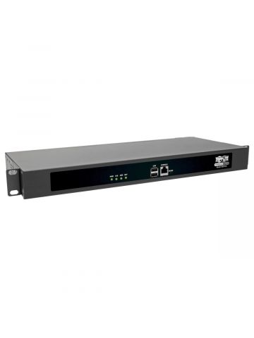 Tripp Lite 16-Port Console Server, USB Ports (2) - Dual GbE NIC, 4 Gb Flash, Desktop/1U Rack, TAA