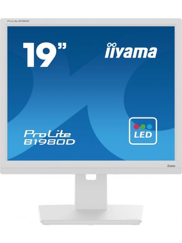 iiyama ProLite B1980D-W5 computer monitor 48.3 cm (19") 1280 x 1024 pixels SXGA LCD White