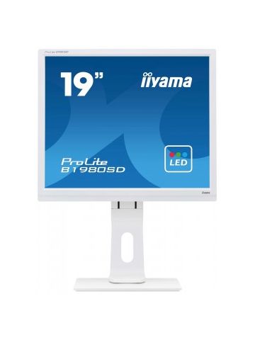 iiyama ProLite B1980SD-W1 LED display 48.3 cm (19") 1280 x 1024 pixels White